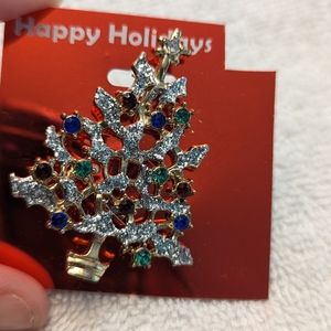 Christmas Tree Pin/ Brooch